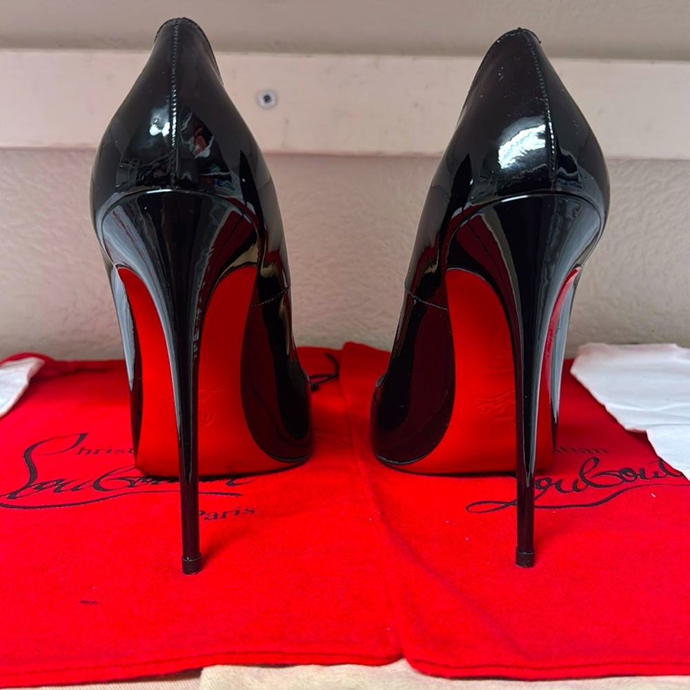 Christian Louboutin Black Patent Heels